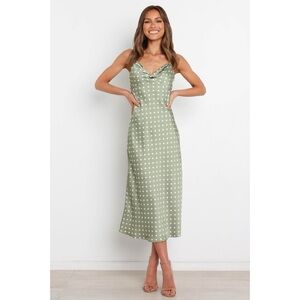 NWOT Petal & Pup Green Polka Dot Dress